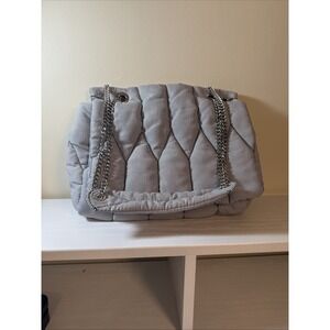 Zara Navy Stripe Quilted Chain Handle‎ Shoulder Bag